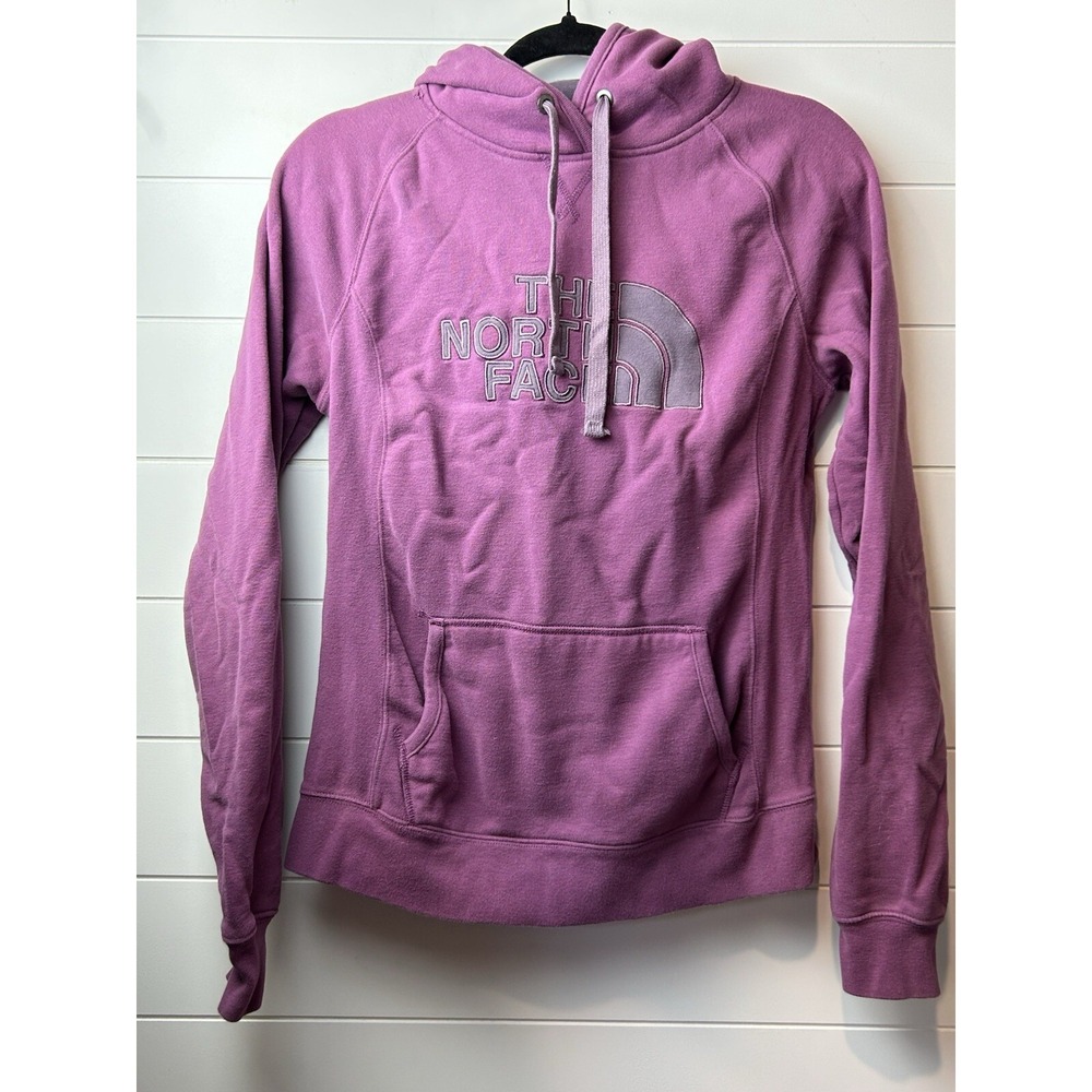 The North Face Pullover Hoodie Women's Small Purple Logo